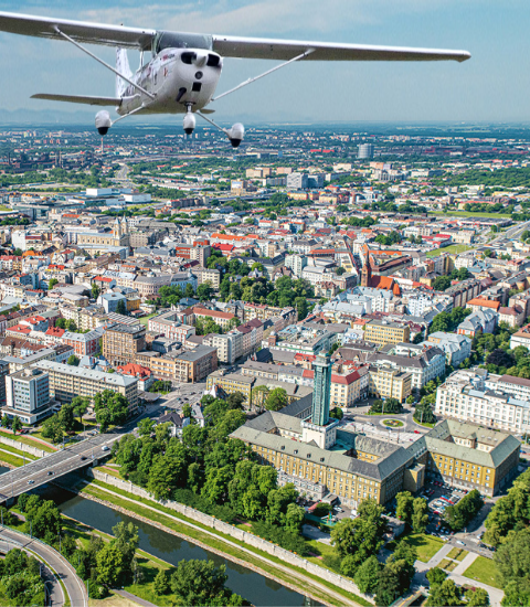 Vyhlídkové lety letadlem z letiště Ostrava Mošnov